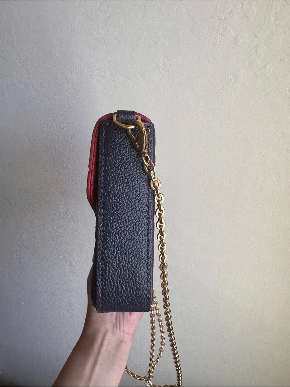 Louis Vuitton Navy Monogram Empreinte Pochette Felicie